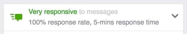 Facebook Message Response Time